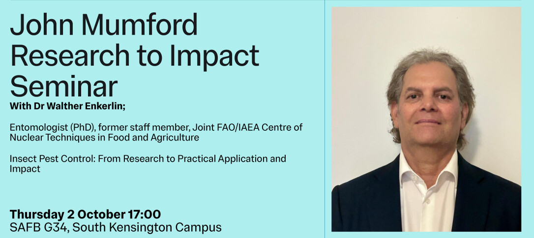 John Mumford Research to Impact Seminar with Dr Walther Enkerlin