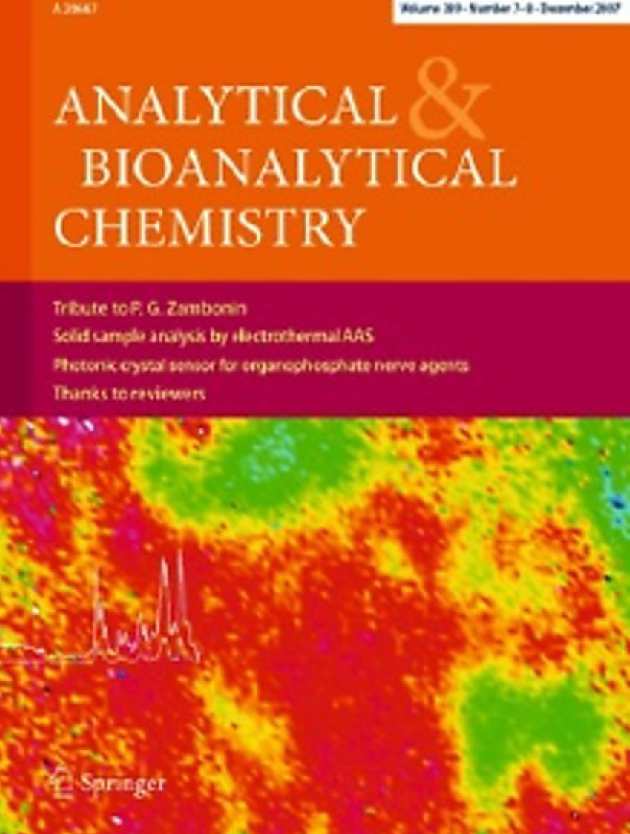 Front cover of Analytical and Bioanalytical Chemistry