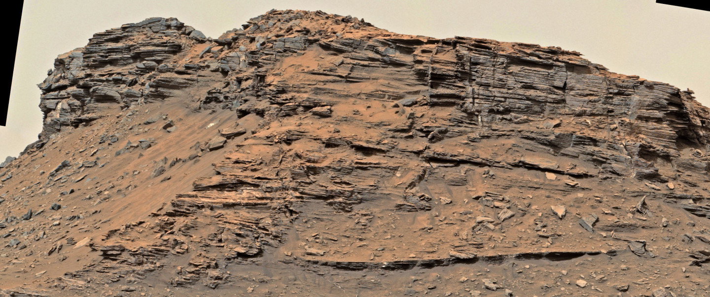 Rocky dunes on Mars