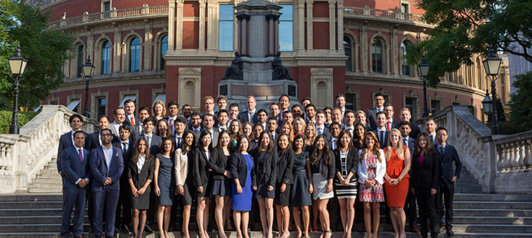 Group shot outside of the royal albert hall