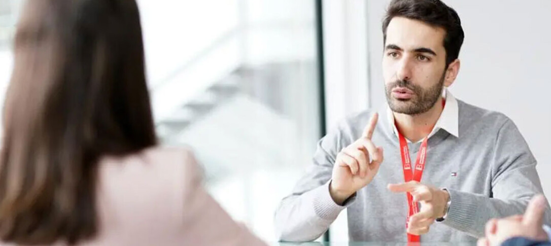 People having a discussion