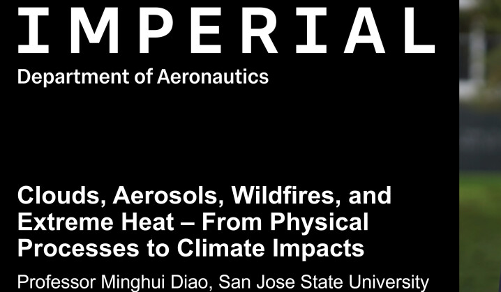 Clouds, Aerosols, Wildfires, and Extreme Heat – From Physical Processes to Climate Impacts with Professor Minghui Diao