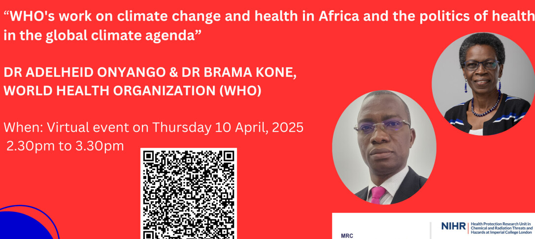 WHO's work on climate change and health in Africa and the politics of health in the global climate agenda