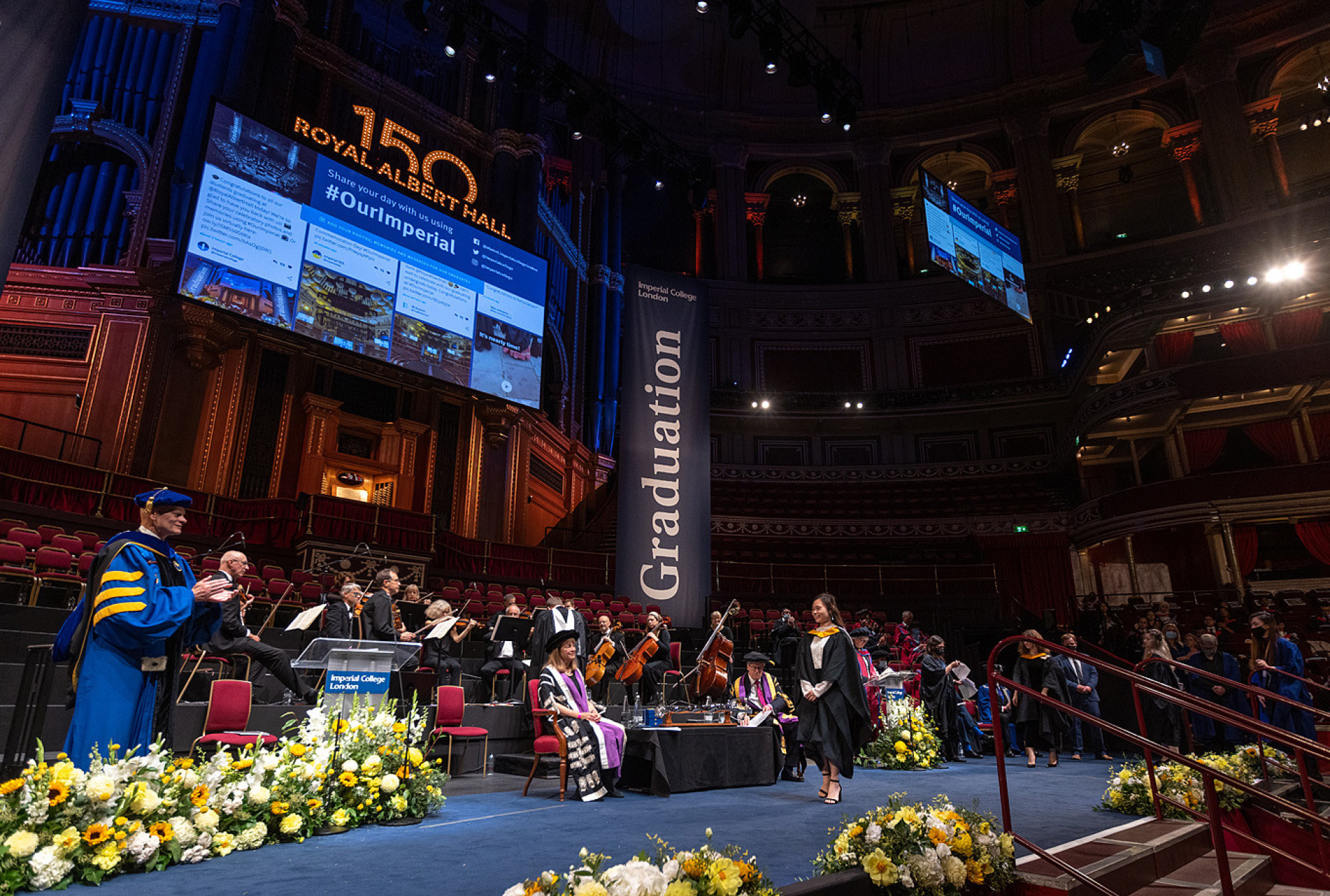 the stage at the Royal Albert Hall