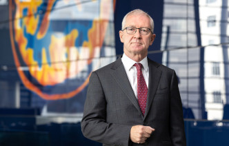 Professor Hugh Brady in Imperial's South Kensington entrance