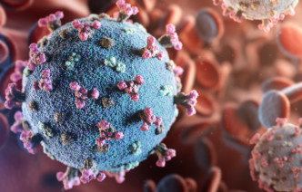 Illustration of SARS-CoV-2 virus