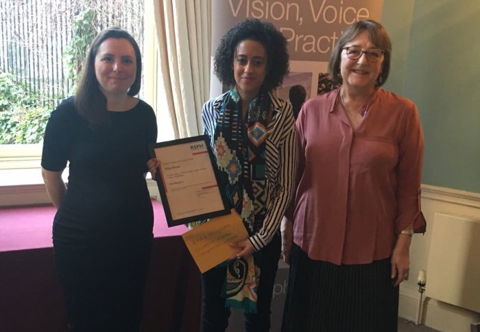 Red Mishinga receives Royal Society of Public Health essay of the year award