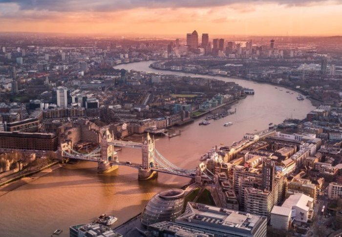 London overhead view