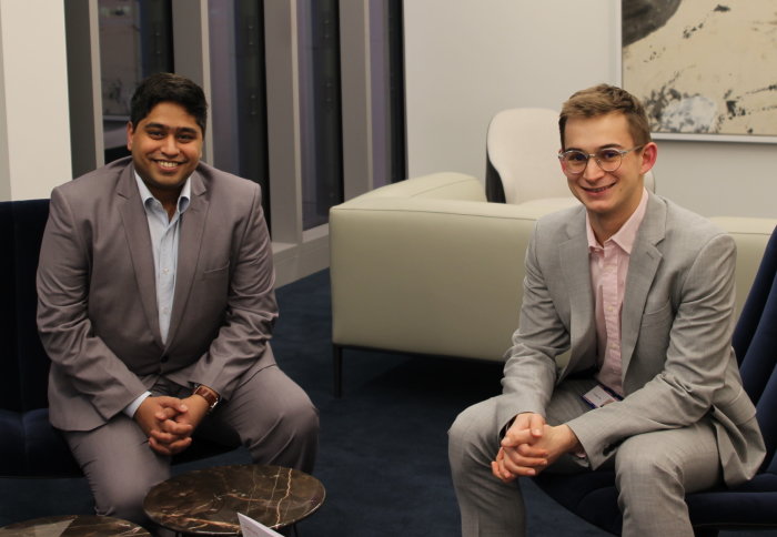 Nirbhay Sharma and Otto Godwin at the DLA Piper offices