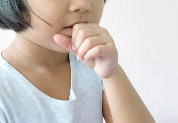 A child coughing