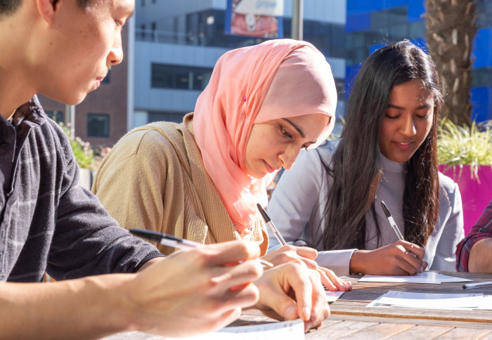 Students in Dalby Court