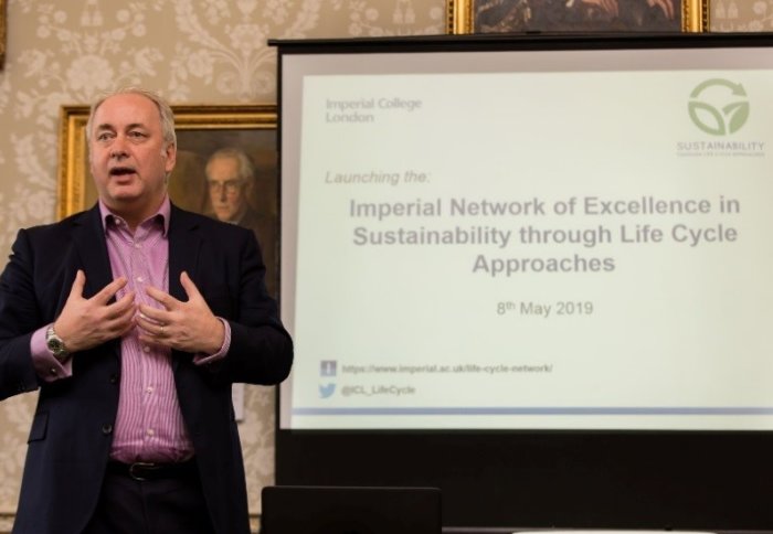 Imperial College London’s Vice Provost (Research and Enterprise), Prof. Nick Jennings, opening the launch event.