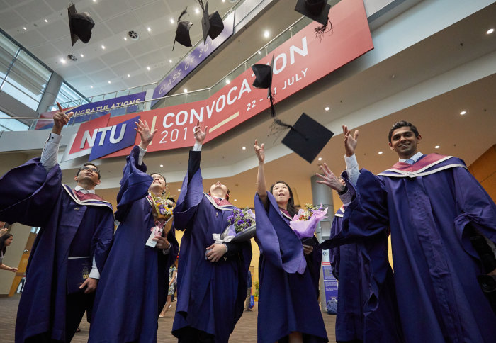 LKCMedicine students celebrate graduating after five years of studying