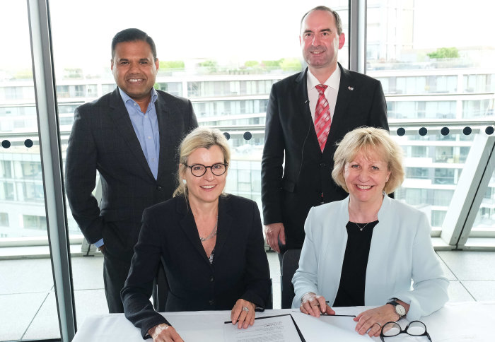 Leaders from Imperial, TUM, the Bavarian State government and businesses from London and Germany joined the Deputy Mayor of London, Rajesh Agrawal