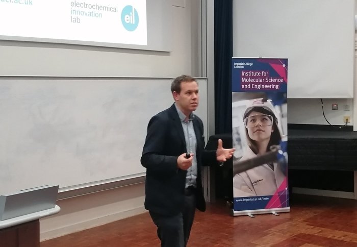 Professor Paul Shearing delivered the latest Institute for Molecular Science and Engineering's Highlight Seminar on the future of batteries.
