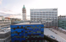 Aerial image of Imperial's Dalby Court.