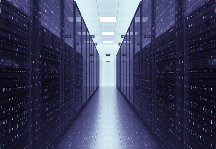 Server racks in a data centre