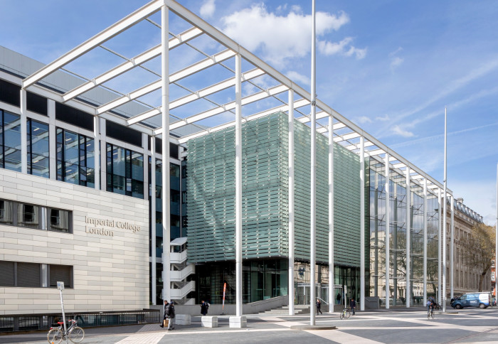 The Exhibition Road entrance to Imperial's South Kensington campus