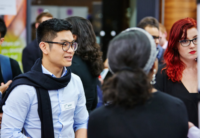 Students at a Careers Fair