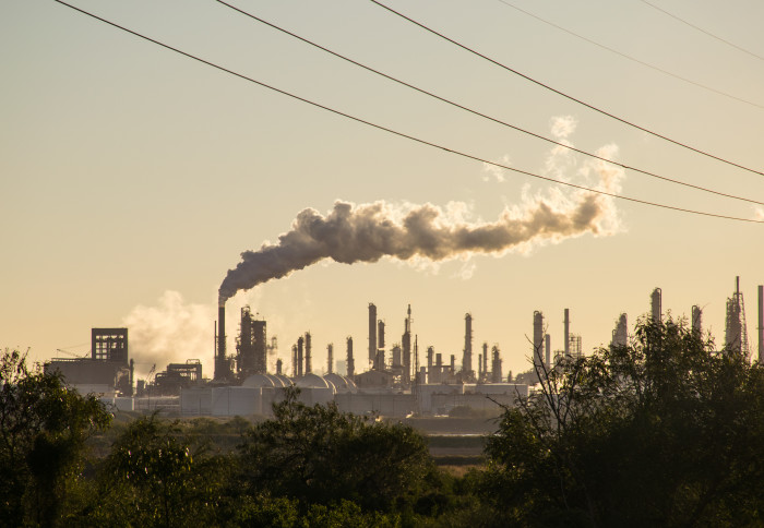 An oil refinery in Texas, USA