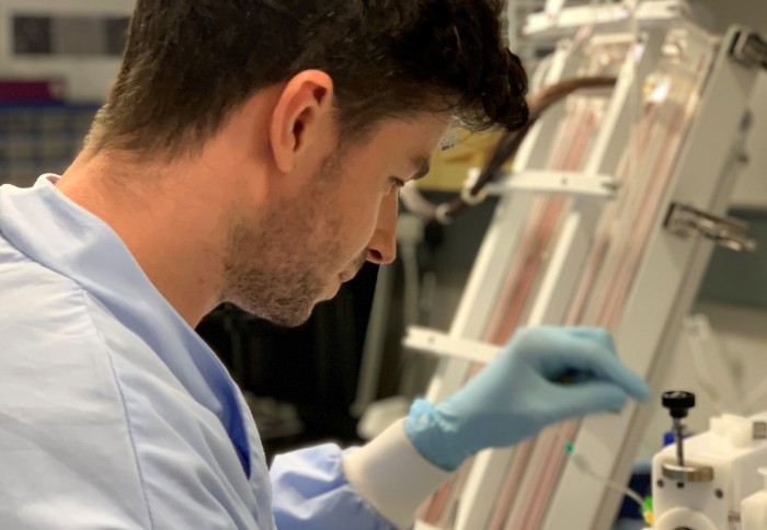 Scientist working in a lab