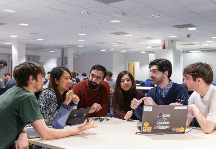 Students chatting together