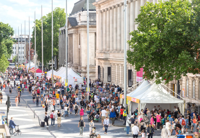 Exhibition Road during the 2019 Festival