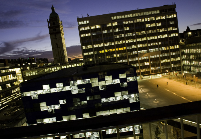 EEE Building at night