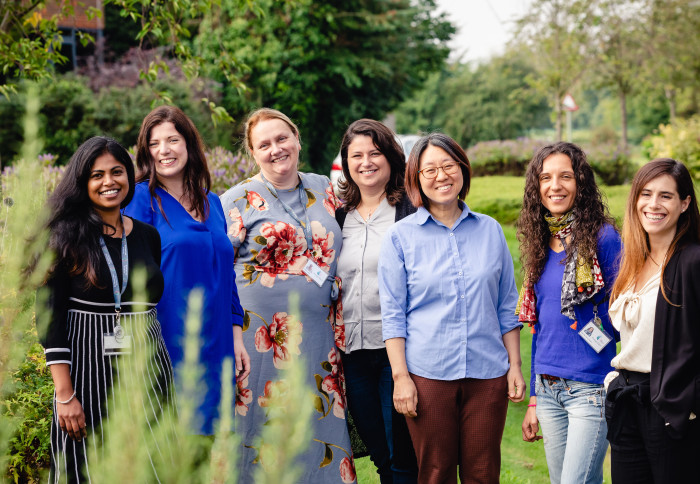 FA Bio's team, including co-founders Dr Angela De Manzanos Guinot (right) and Dr Kerry O'Donnelly Weaver (second from left)