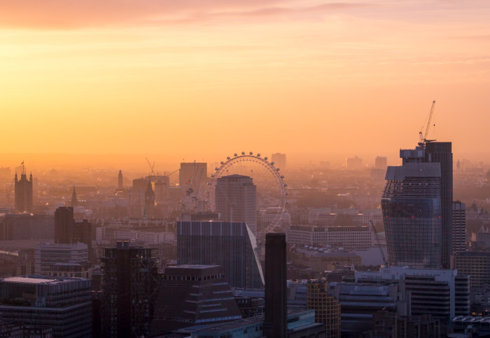 the smoke above London