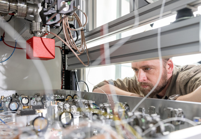 Dr Joseph Cotter and the UK's first commercial quantum accelerometer for navigation.