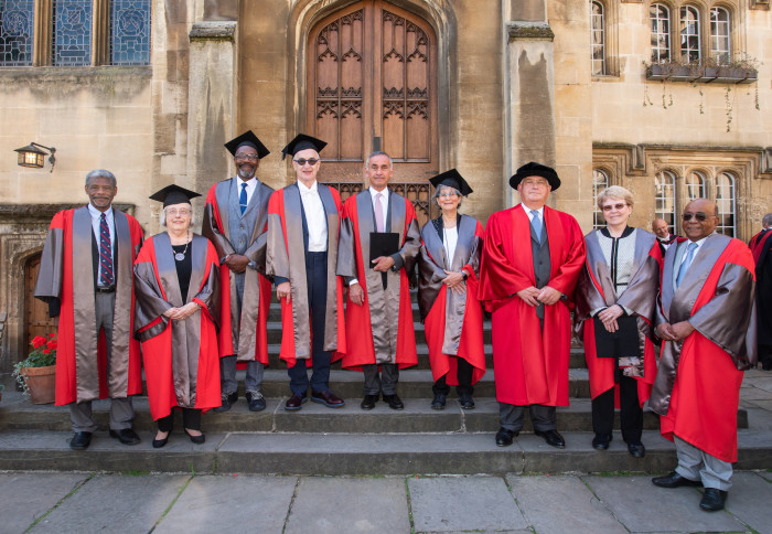 Picture of the honorary degree recipients at the University of Oxford