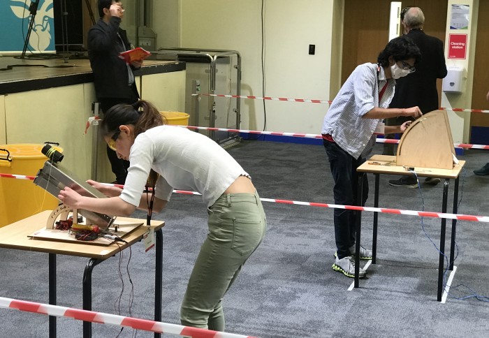 Students at work during the IMechE Design Challenge