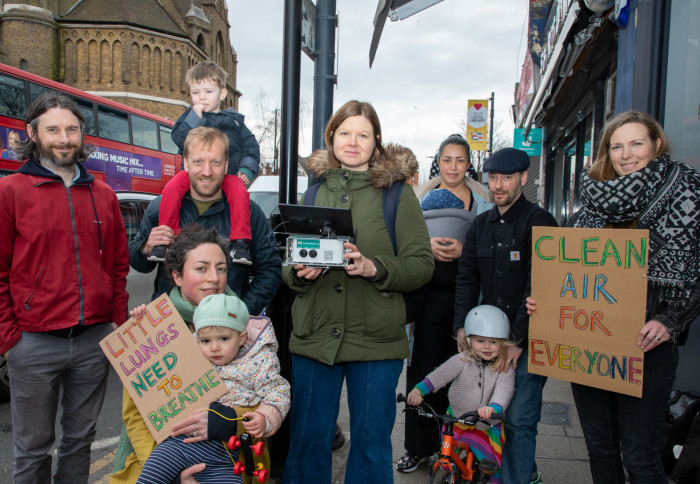 Harlesden Neighbourhood Forum with their air quality sensor