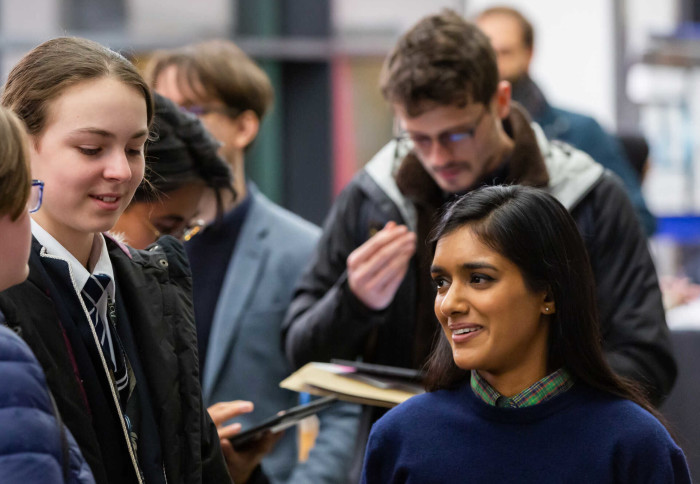 Students smiling together