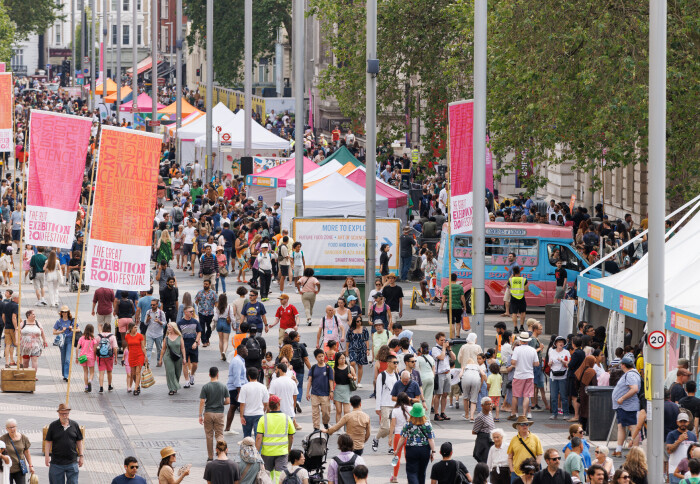 Crowd at Great Exhibition Road Festival