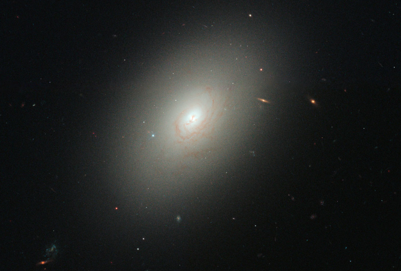 An oval-shaped galaxy