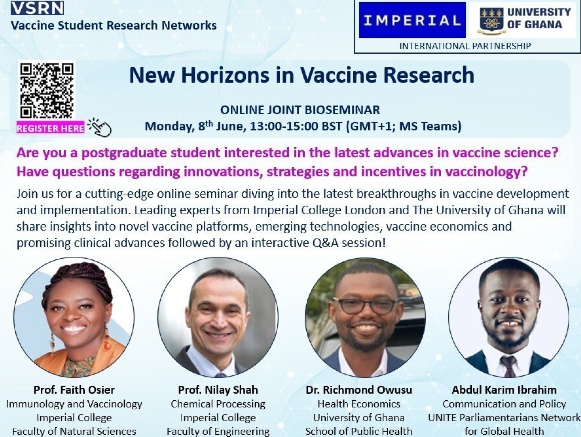 Flyer Vaccine Student research network