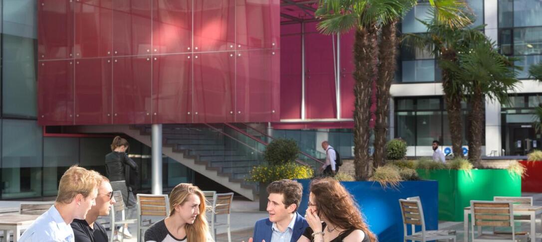 students on campus