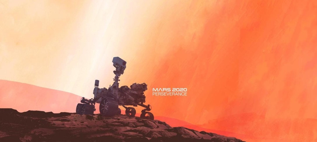 Illustration of the Mars 2020 Perseverance Rover