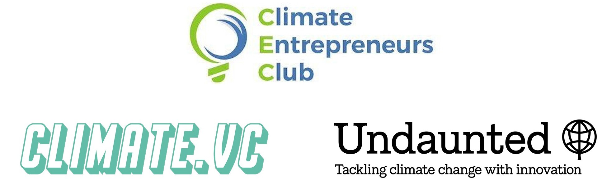 Logos: CEC, Climate VC and Undaunted
