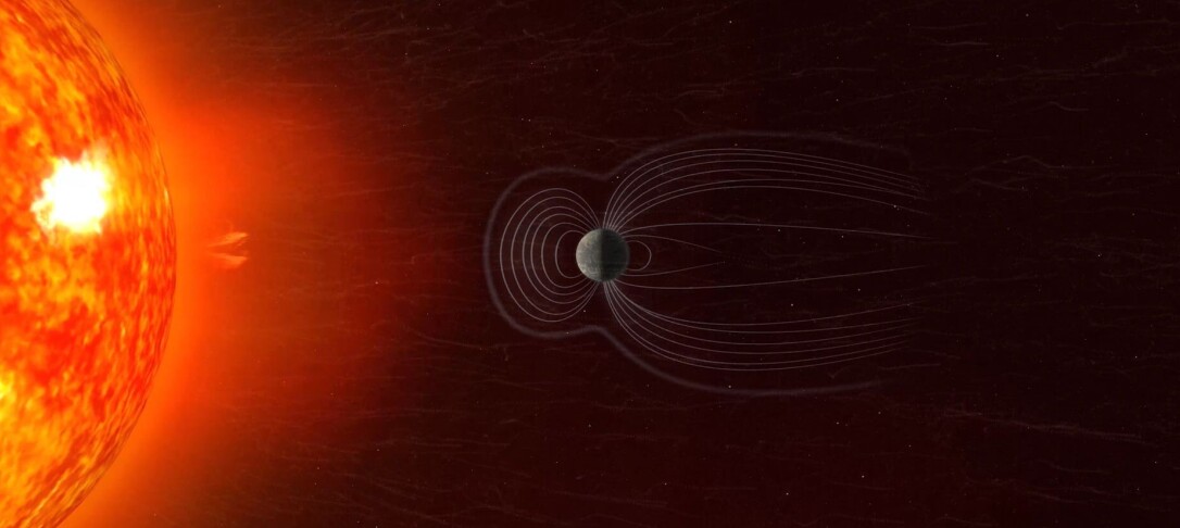 An image of a solar storm