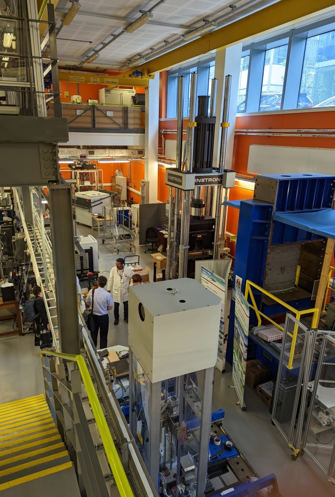 View of the Dynamic Fracture and Forming Laboratory in the Department of Mechanical Engineering, Imperial College London. 