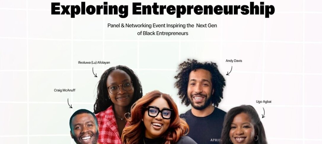 Photo of panellists for 'exploring entrepreneurship'