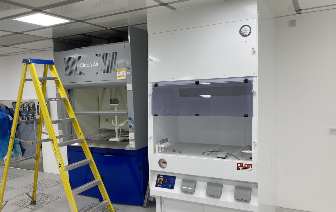 An image of new facilities in the lab