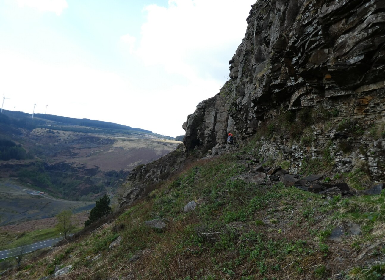 The Pennant Sandstone Formation of South Wales.