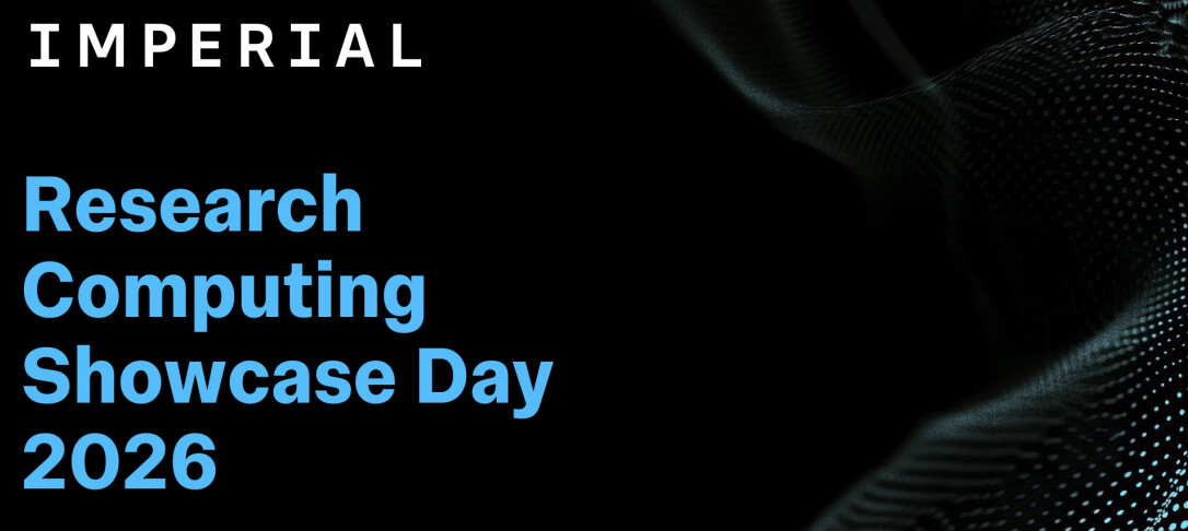 black background with Research Computing Showcase Day 2026 in bright blue writing