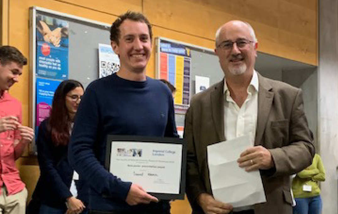 Daniel Kenna (Life Sciences) awarded £500 for second best poster