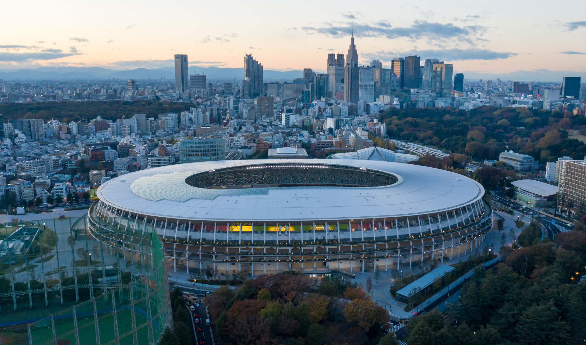 The Japan National Stadium in Tokyo