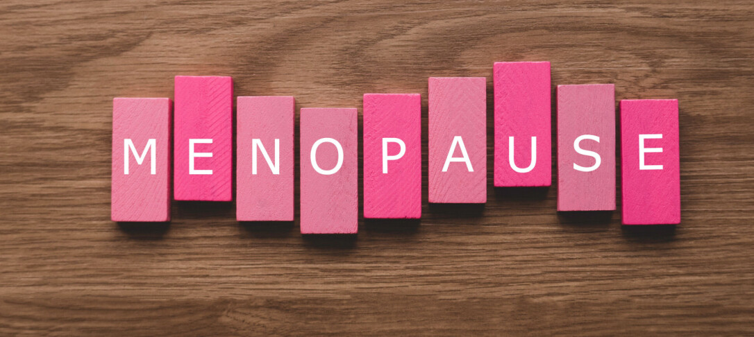 Graphic of the word menopause